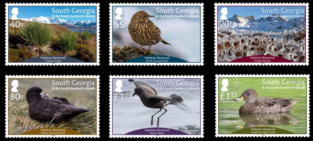Habitats Restored Stamps – Government of South Georgia & the South ...